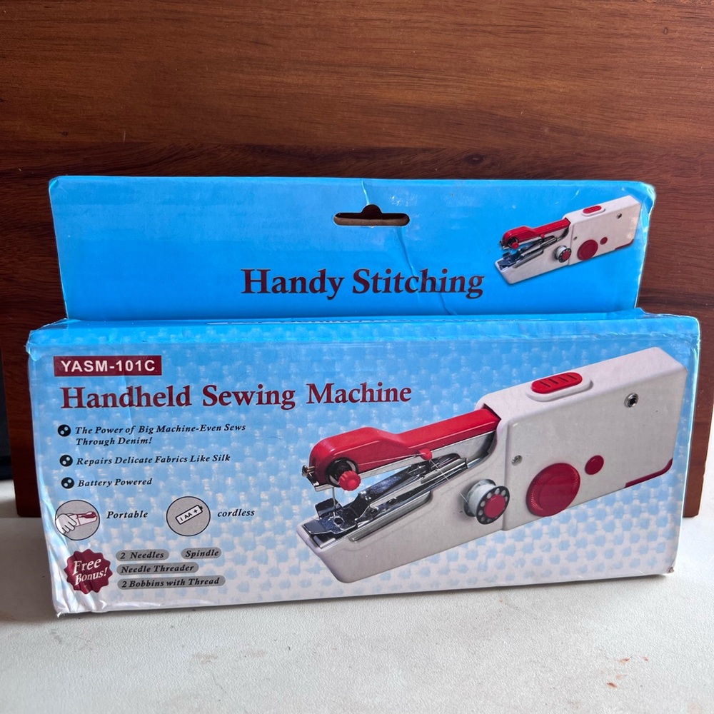 COPY - Handheld Sewing Machine in Red and White